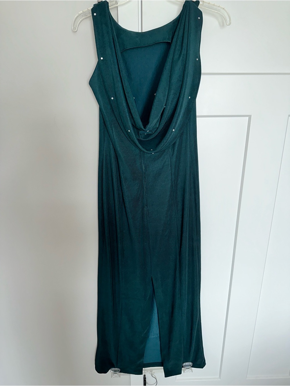 excellent vintage Kerso night-out maxi open back dress size 10